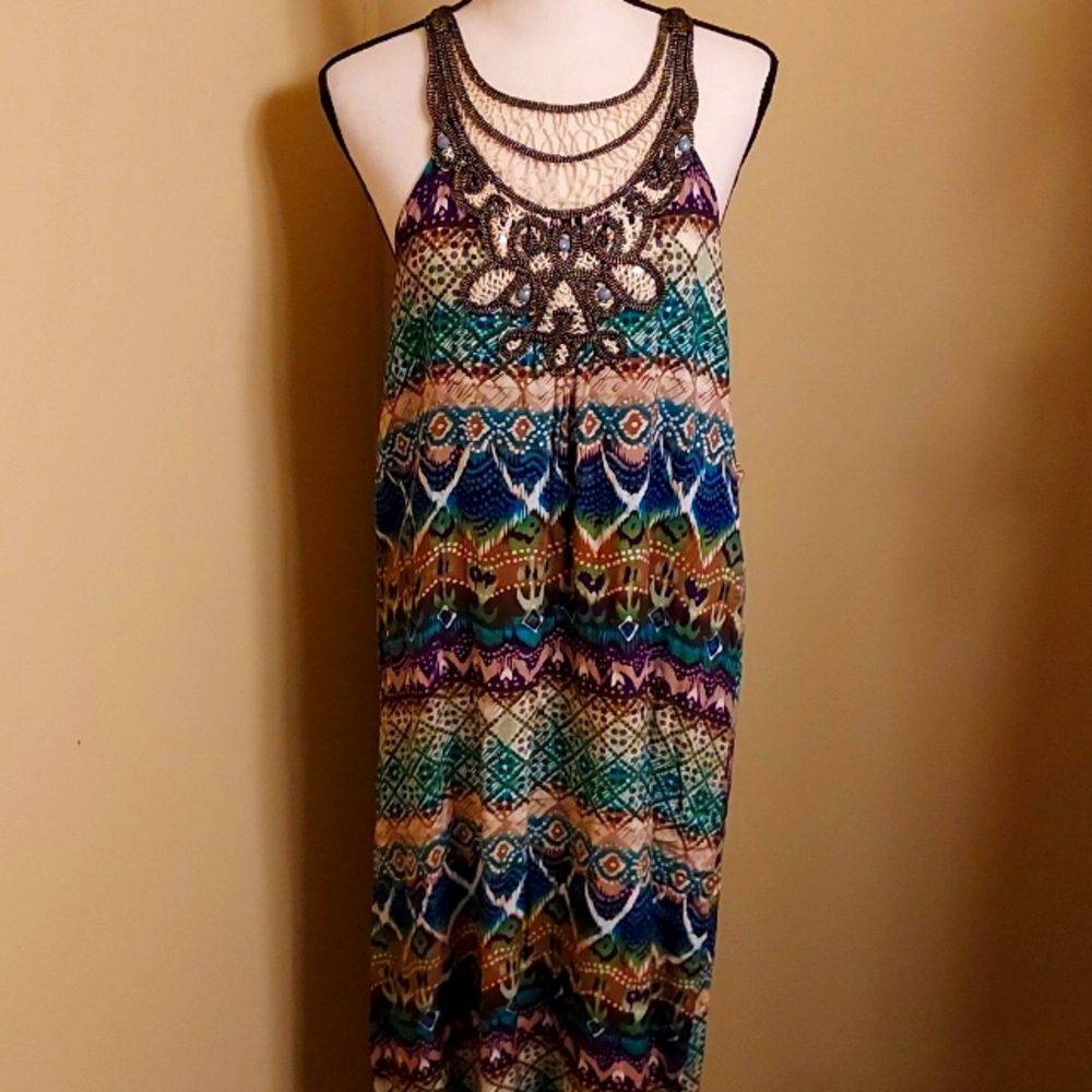 NY Collection Multicolor Maxi Dress
